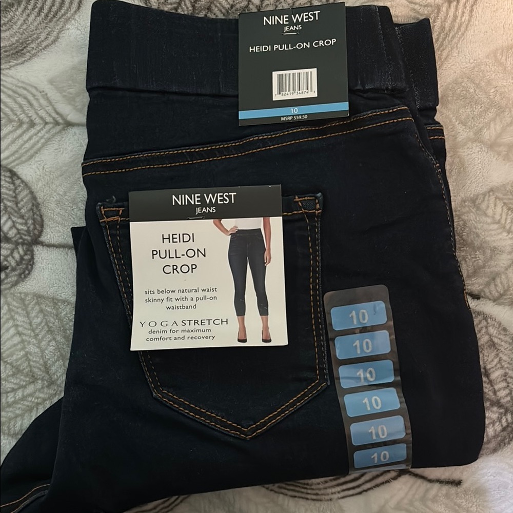 Nine West Women's Black Pull-On Jeans